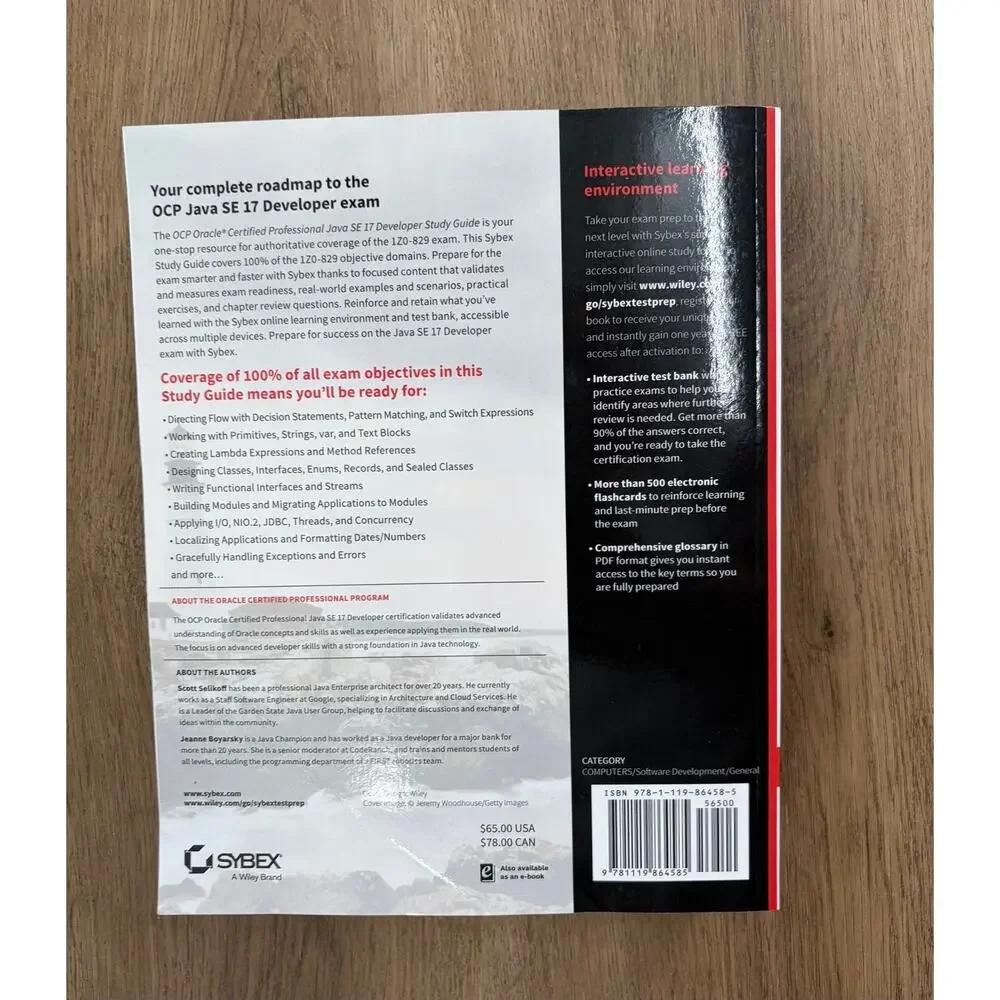 OCP Oracle Certified Professional Java SE 17 Developer Study Guide: Exam 1Z0-829